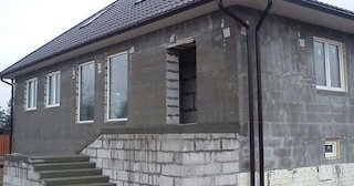Фасад из газобетона для дома в Сланцах - Строй-Мск, качественная отделка от 2042 руб.